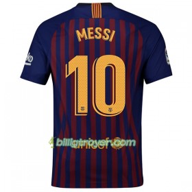 Billige Fotballdrakter FC Barcelona Messi 10 Hjemmedraktsett 2018/19 Kortermet